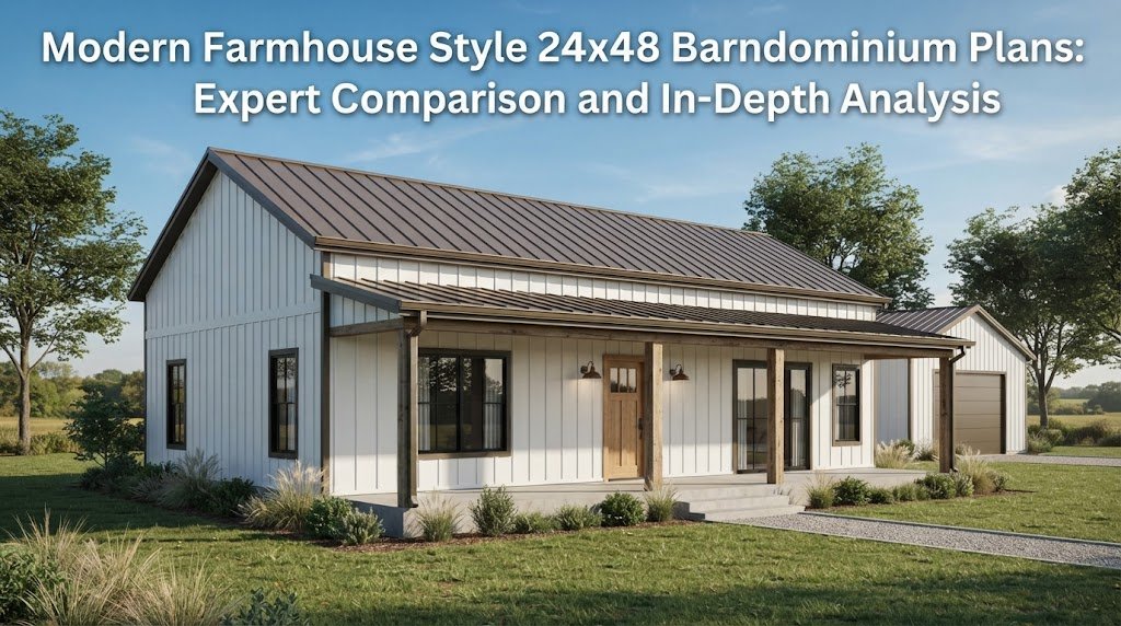 Modern Farmhouse 24×48 Barndominium Plans: A Comprehensive Guide