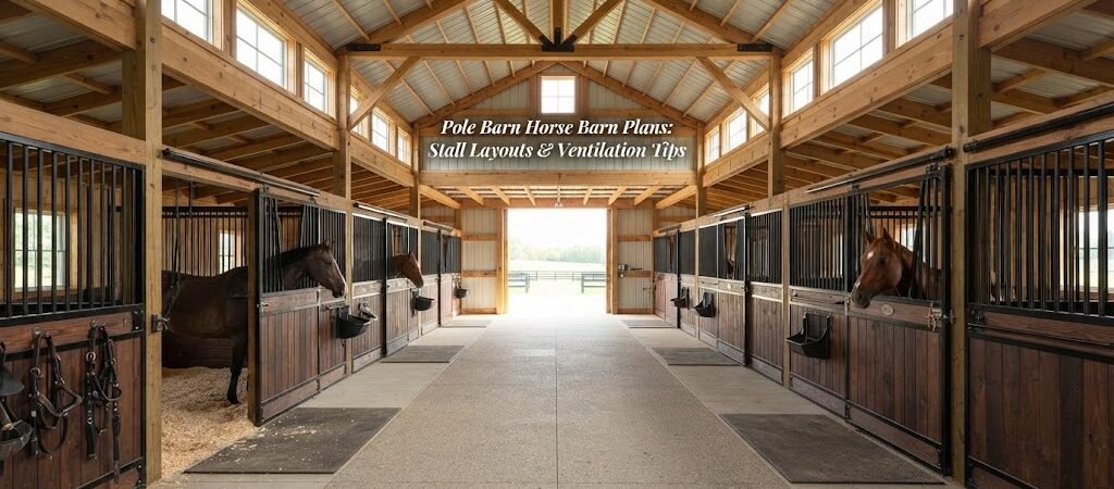 Pole Barn Horse Barn Plans: Stall Layouts & Ventilation Tips