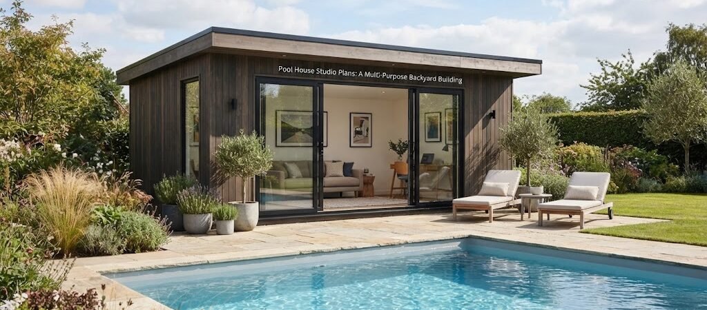 Pool House Studio Plans: A Multi-Purpose Backyard Building