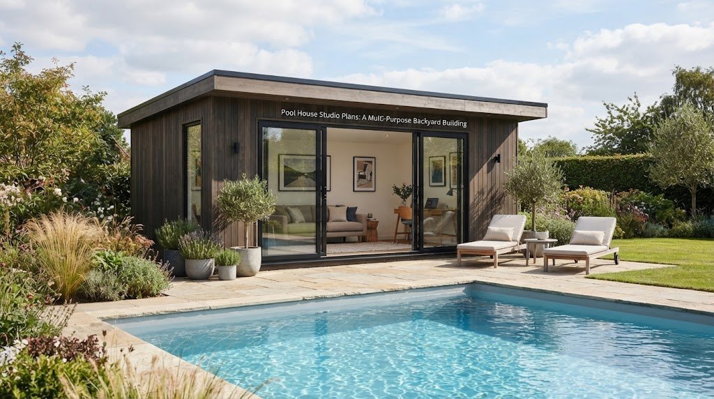 Pool House Studio Plans: A Multi-Purpose Backyard Building