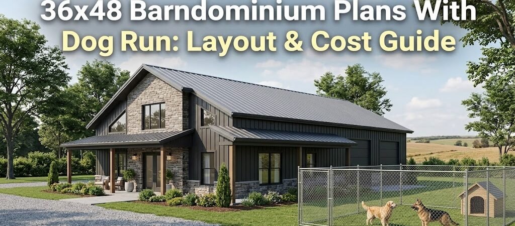 36×48 Barndominium Plans with Dog Run: Smart Layout & Costs