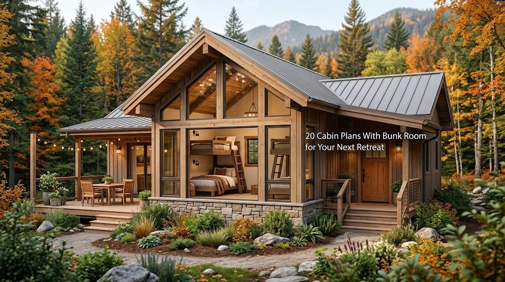 20 Cabin Plans with Bunk Rooms for Cozy Family Retreats