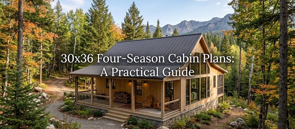 30×36 Four-Season Cabin Plans for Year-Round Living