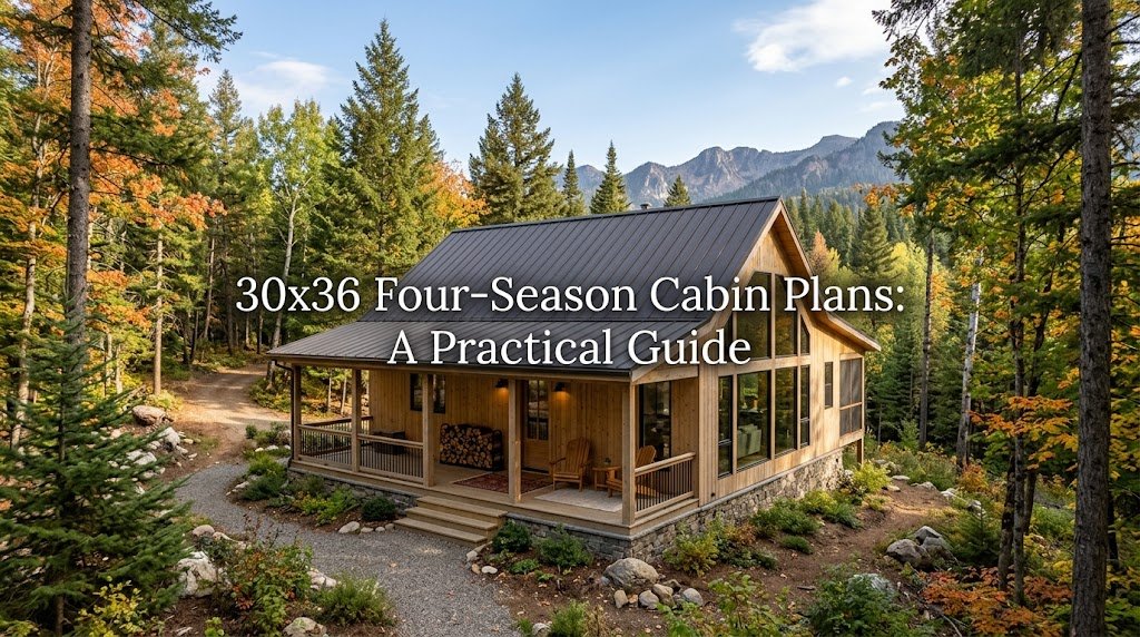 30×36 Four-Season Cabin Plans for Year-Round Living