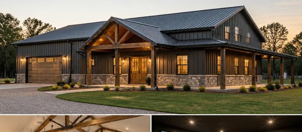 40×80 Barndominium Plans with Media Room for Homeowners