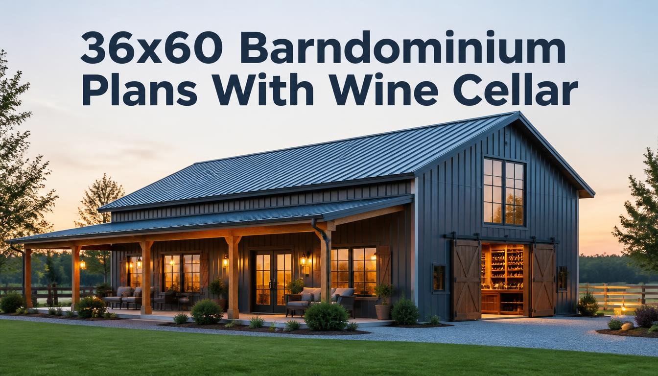 36×60 Barndominium Plans with Wine Cellar – Build Smarter