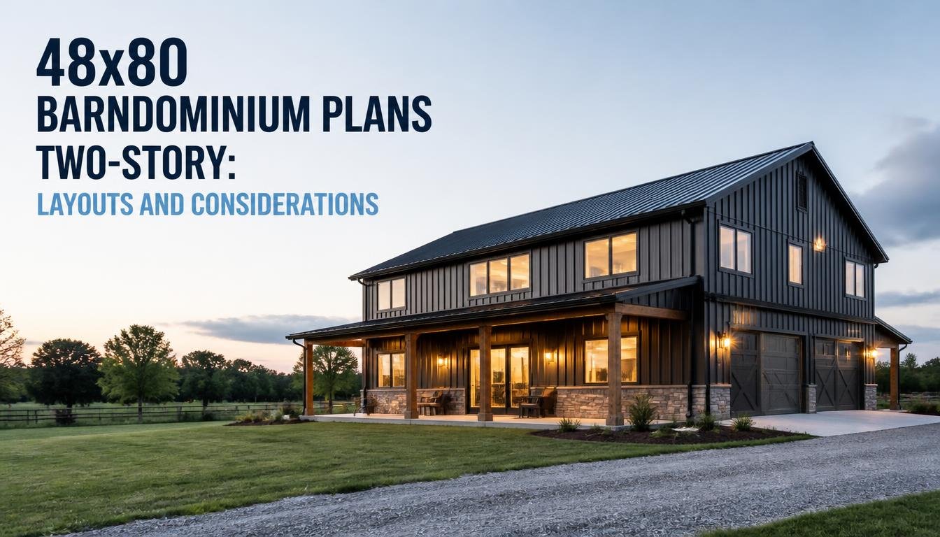 48×80 Two-Story Barndominium Plans: Optimize Your Space