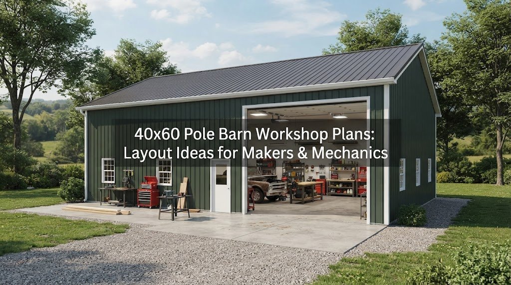 40×60 Pole Barn Workshop Plans: Layout Ideas for Makers & Mechanics