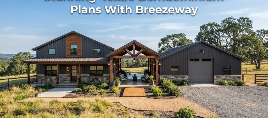 40×80 Barndominium Plans with Breezeway for Homeowners