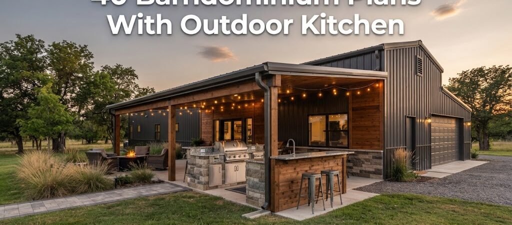 40 Barndominium Plans Featuring Outdoor Kitchens